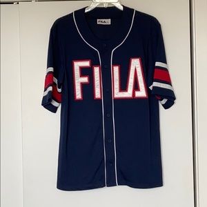 Fila Button Up Jersey Size Medium